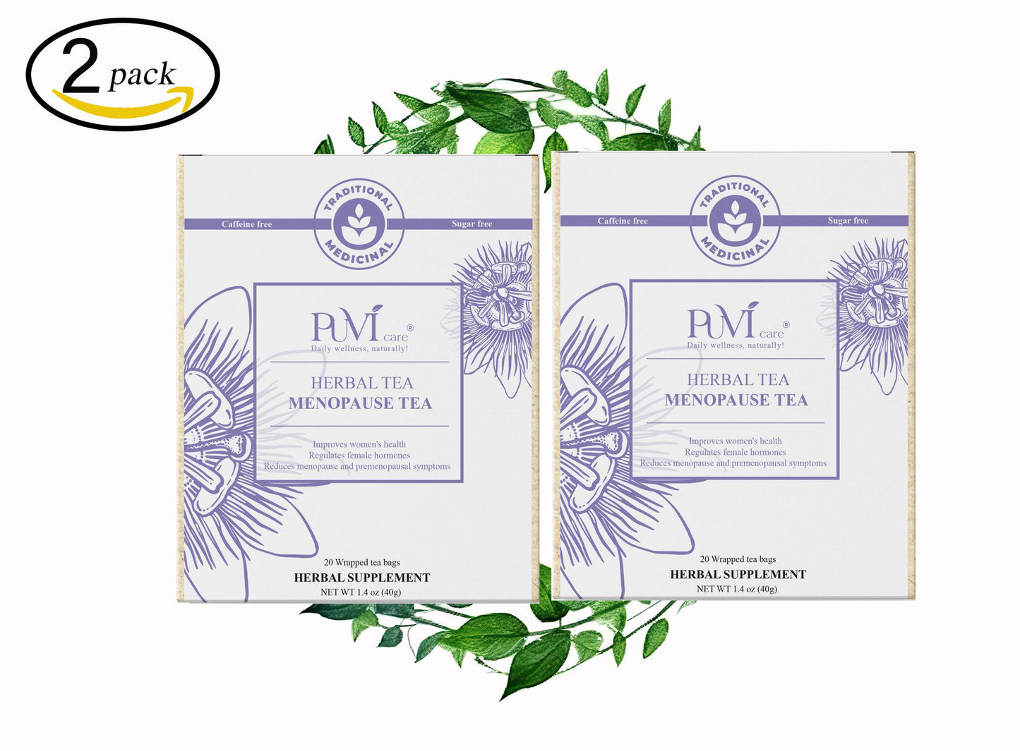 Menopause Tea Passion Flower Tea Puvi Care