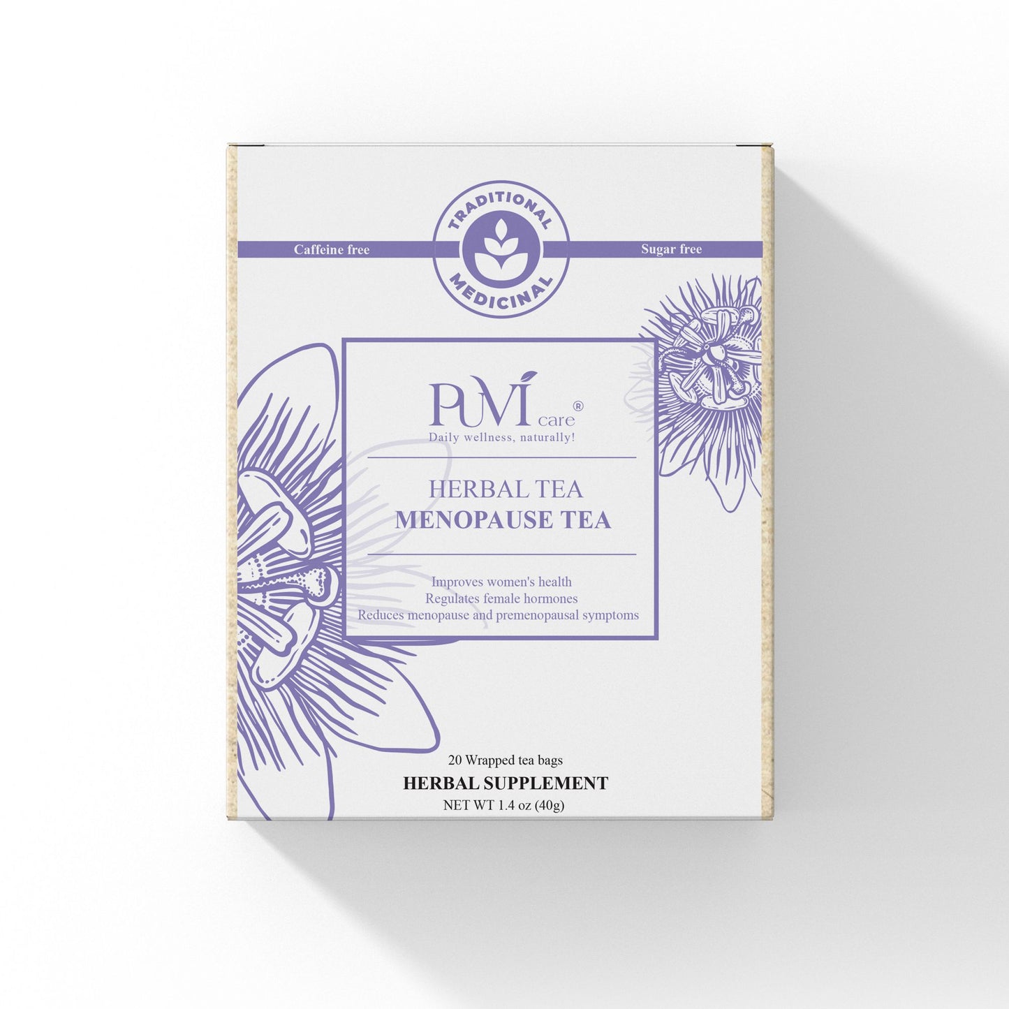 Menopause Tea Passion Flower Tea Puvi Care