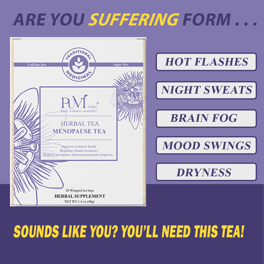 Menopause Tea Passion Flower Tea Puvi Care