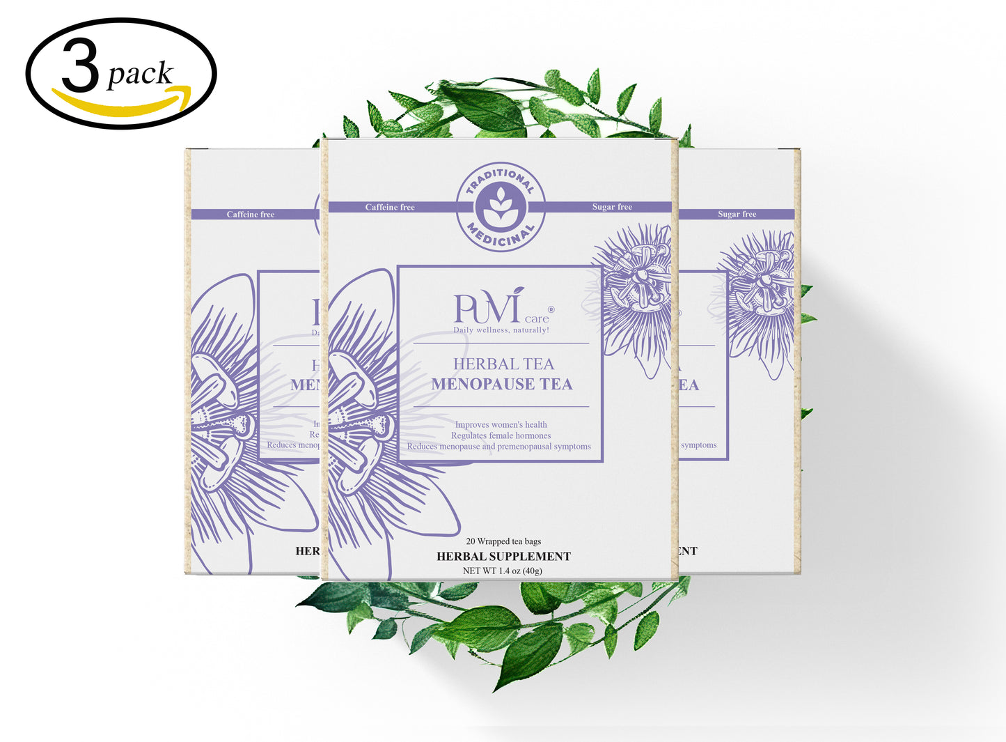 Menopause Tea Passion Flower Tea Puvi Care