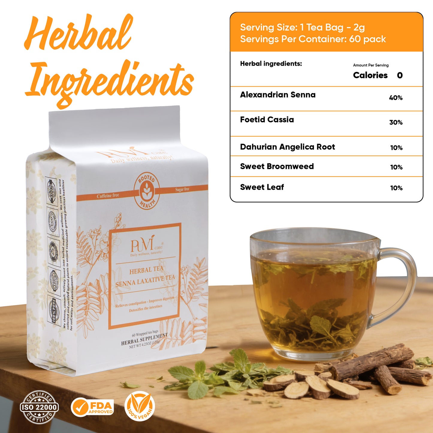 Herbal Tea Senna Laxative Tea